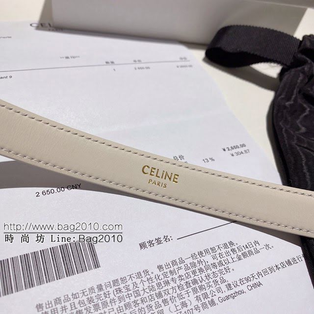 CELINE女士皮帶 賽琳圓形搭扣小牛皮腰帶 2020春夏新款  jjp1073